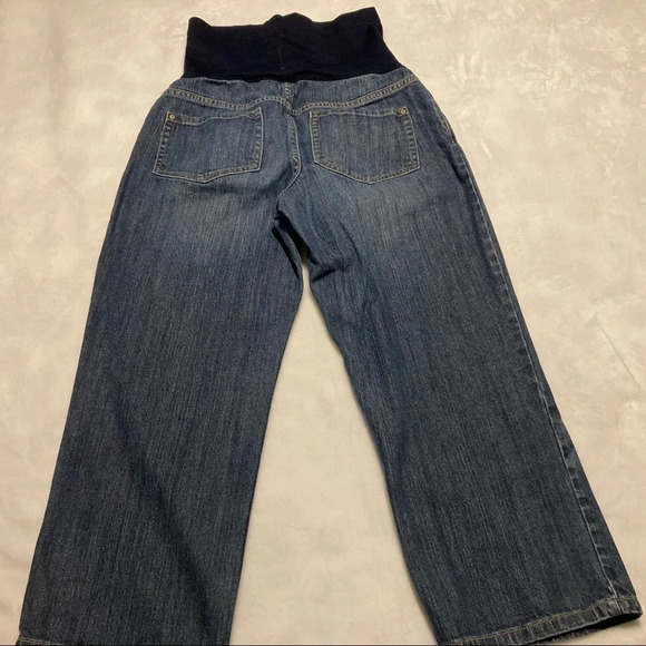 Liz Lange Maternity Full Panel Crop Jeans 2 - Picture 11 of 15